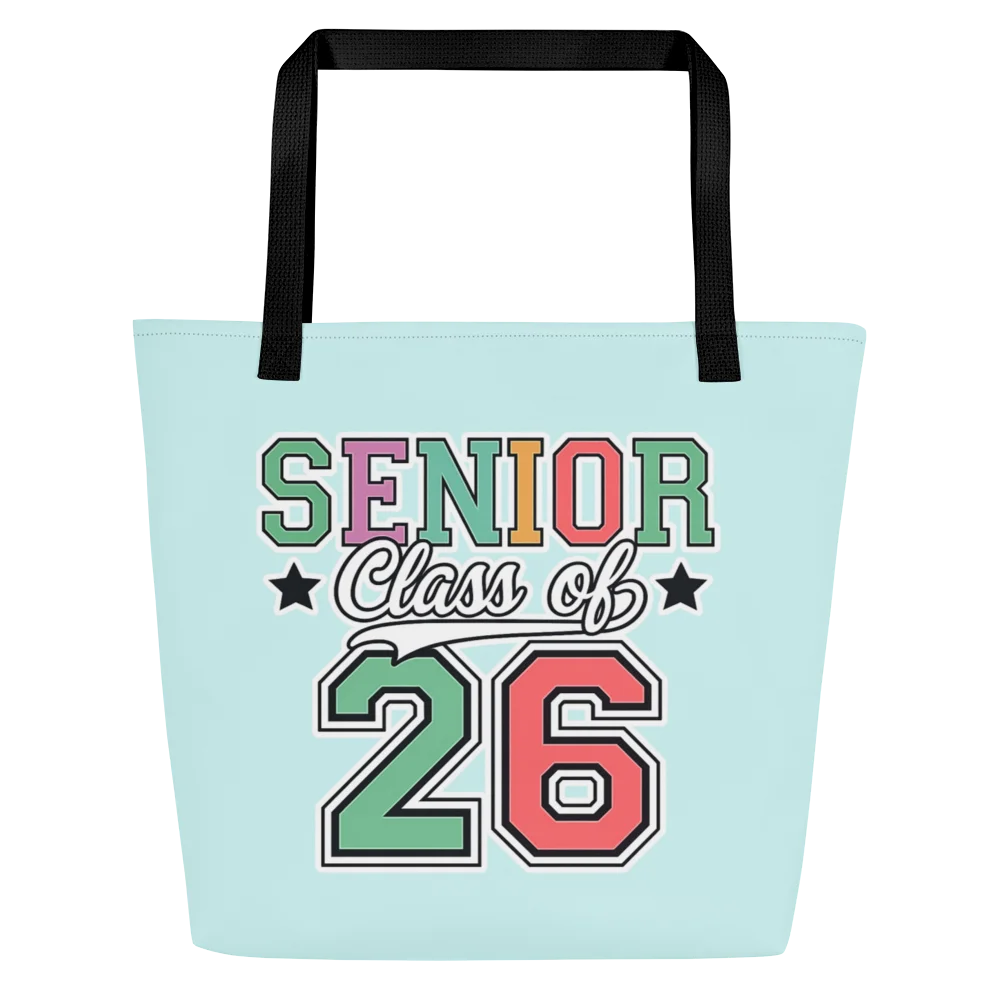 Senior Class of ‘26 Varsity Pastel Tote Bag product image (1)