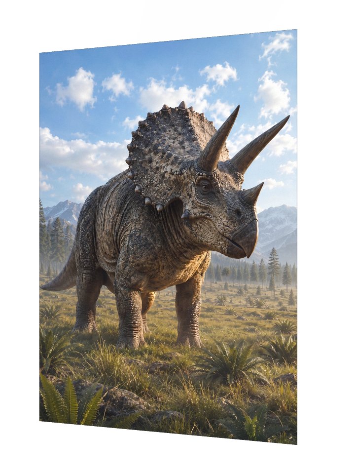 Triceratops Prehistoric Grassland Poster product image (2)