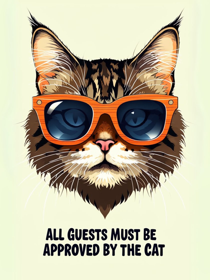 Cool Cat Sunglasses Framed Poster product image (1)