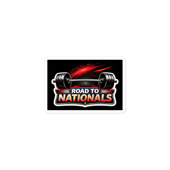 Road To Nationals Barbell Sticker product image (1)