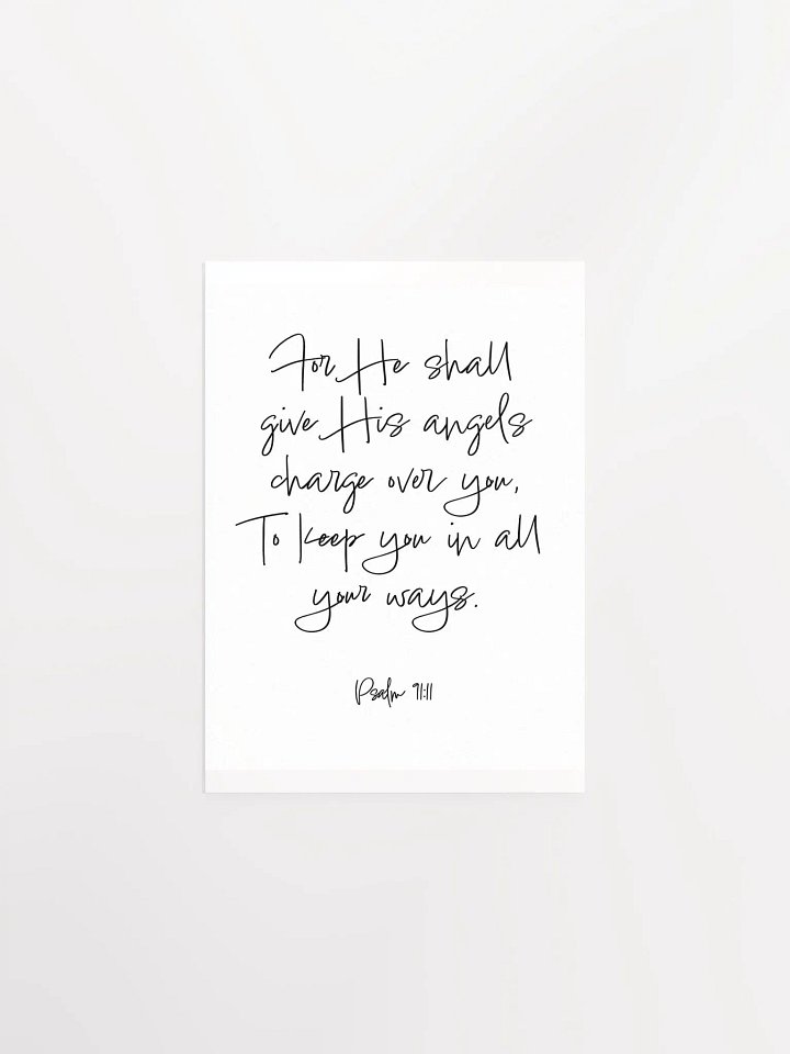 He Shall Give His Angels Charge Over You - Print product image (1)