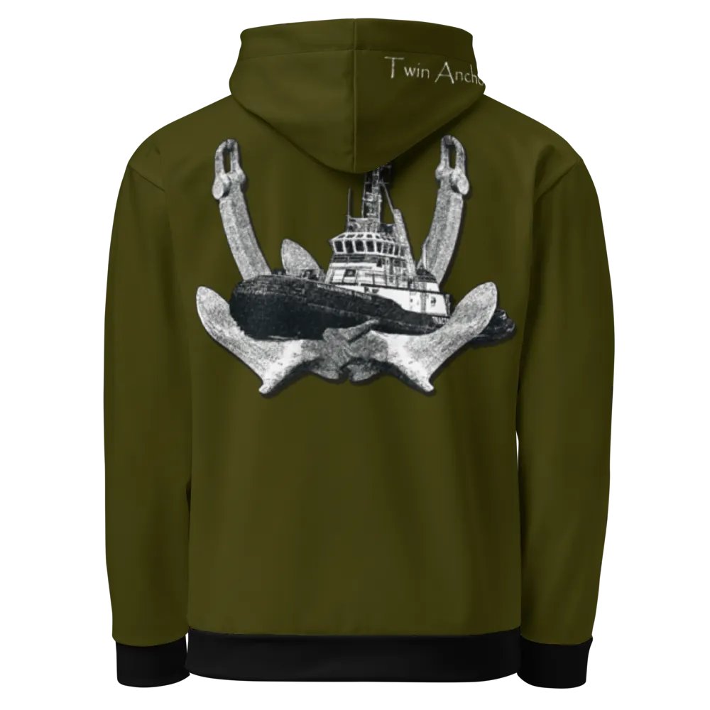 2 Anchor & Marco Tug (Green) – Performance Marine Wear | Twin Anchor Apparel North Current Line product image (3)