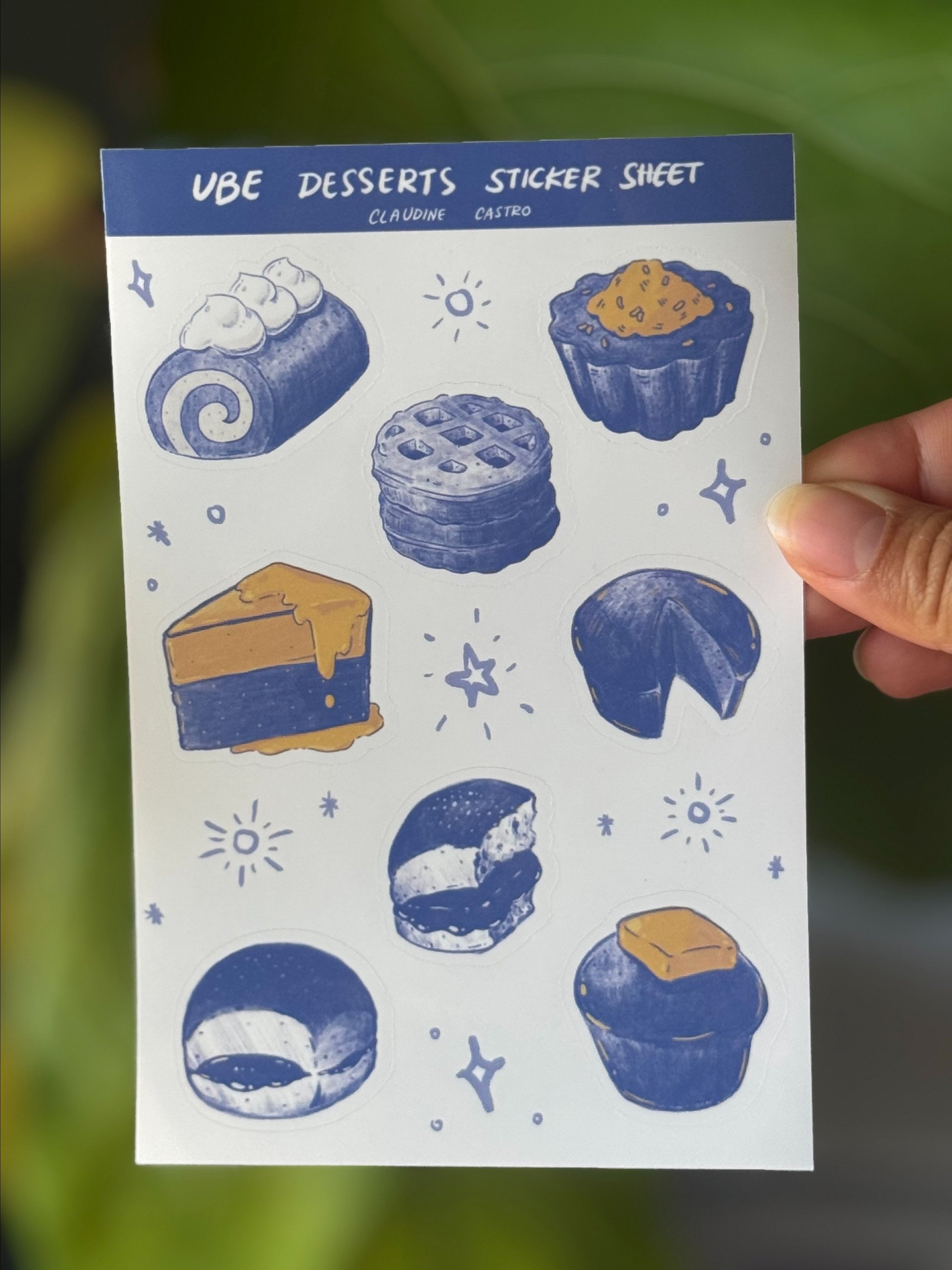 Ube Desserts Sticker Vinyl Sheet product image (1)