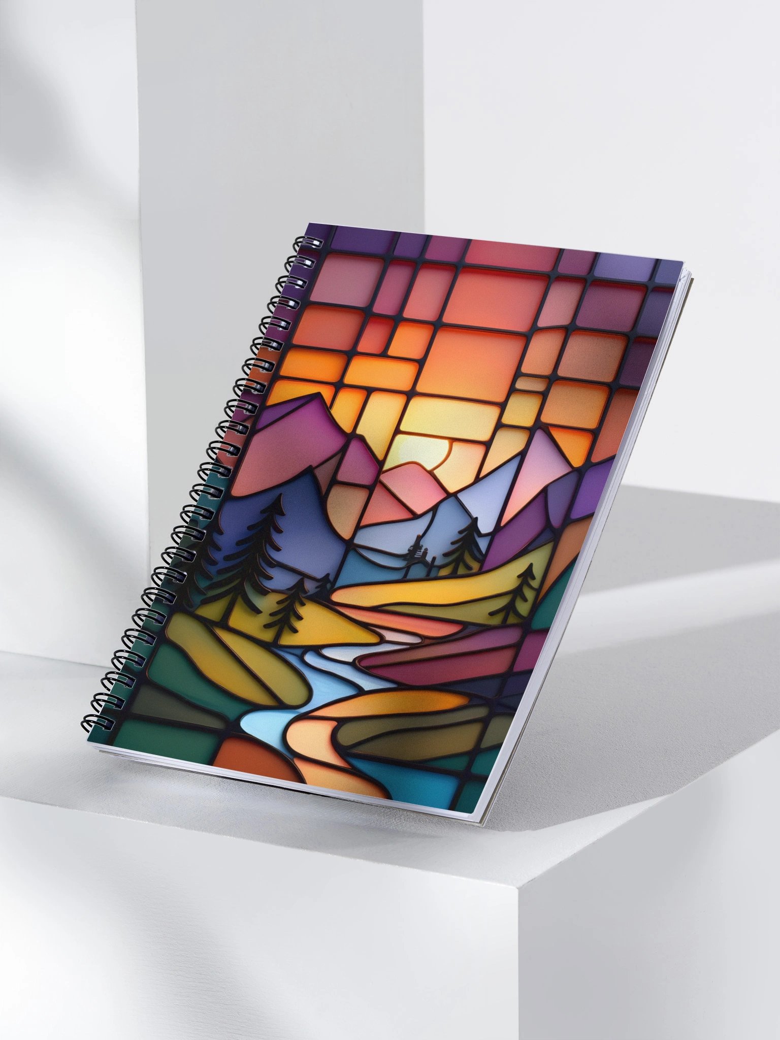 Sunset Mosaic Spiral Notebook product image (3)