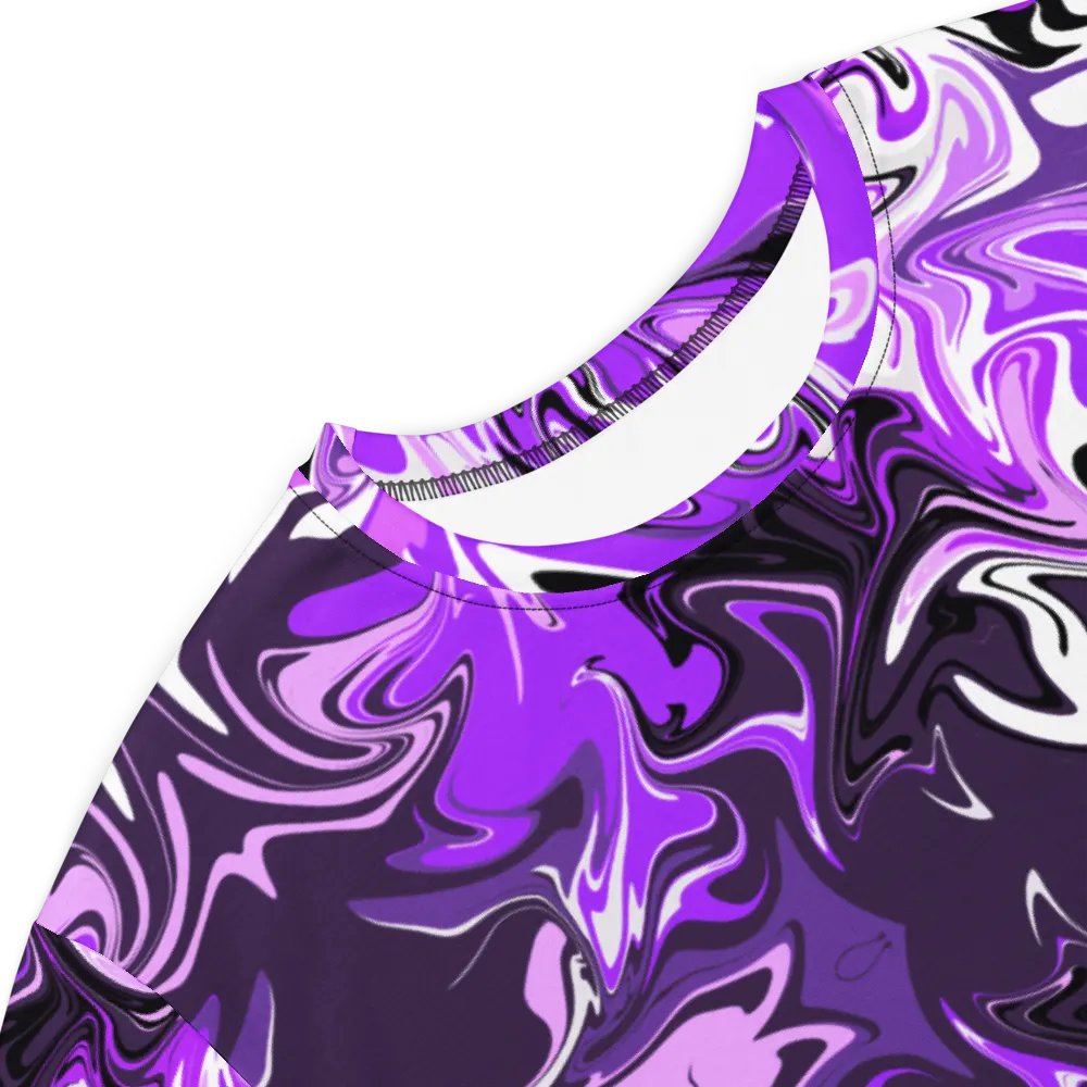 Purple Swirl Pattern T-Shirt Dress product image (5)
