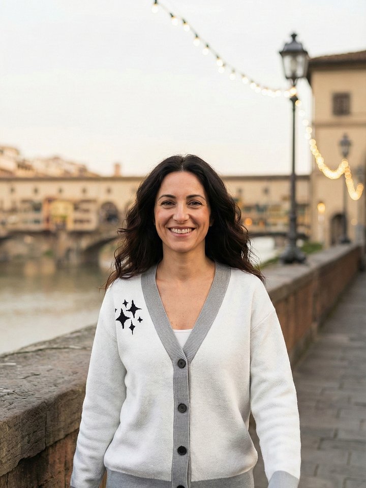 White Knitted Cardigan Without Pocket product image (1)