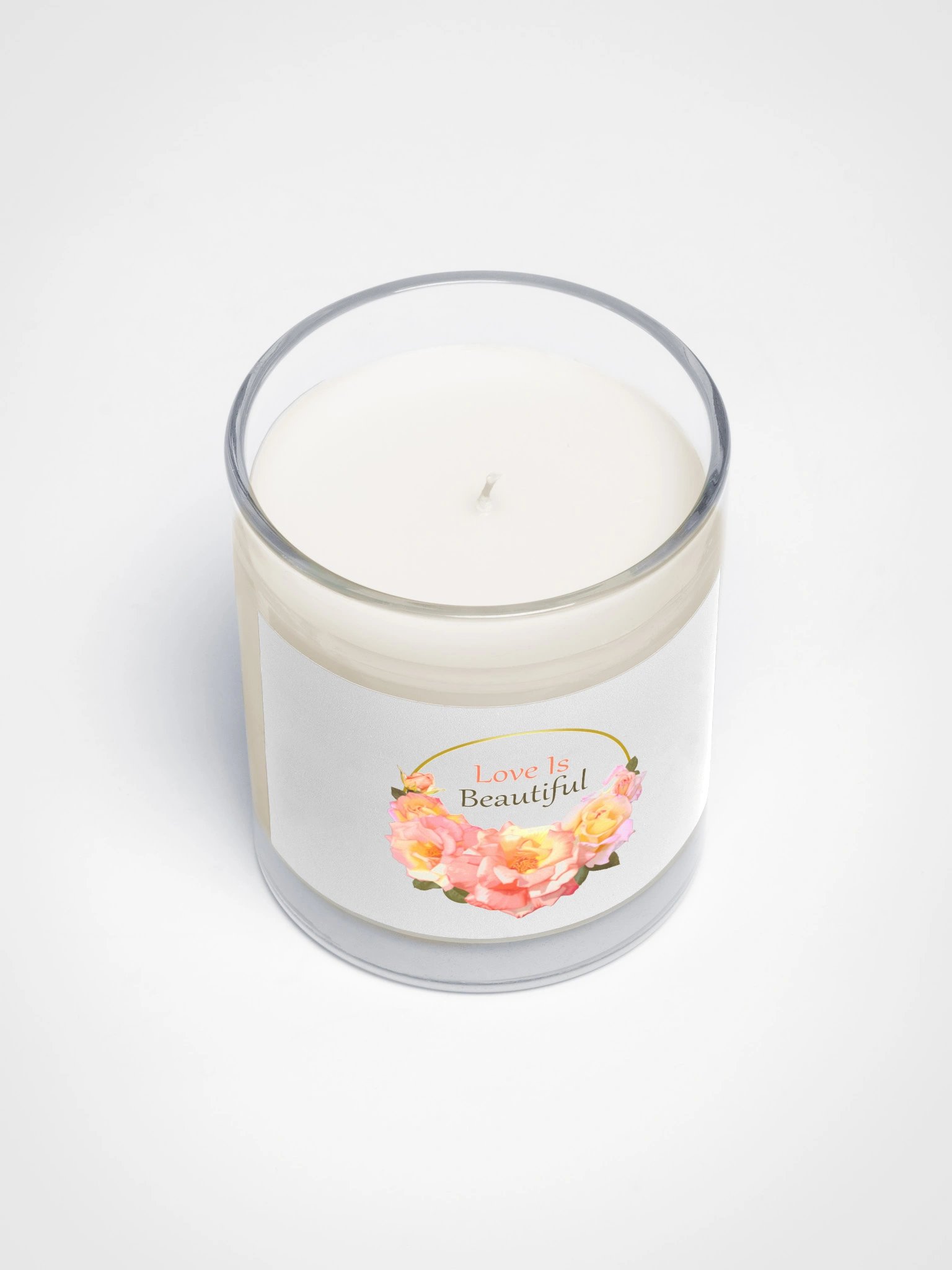 Love Is Beautiful Rose Soy Candle – Romantic Sun-Drenched Floral Gift product image (3)