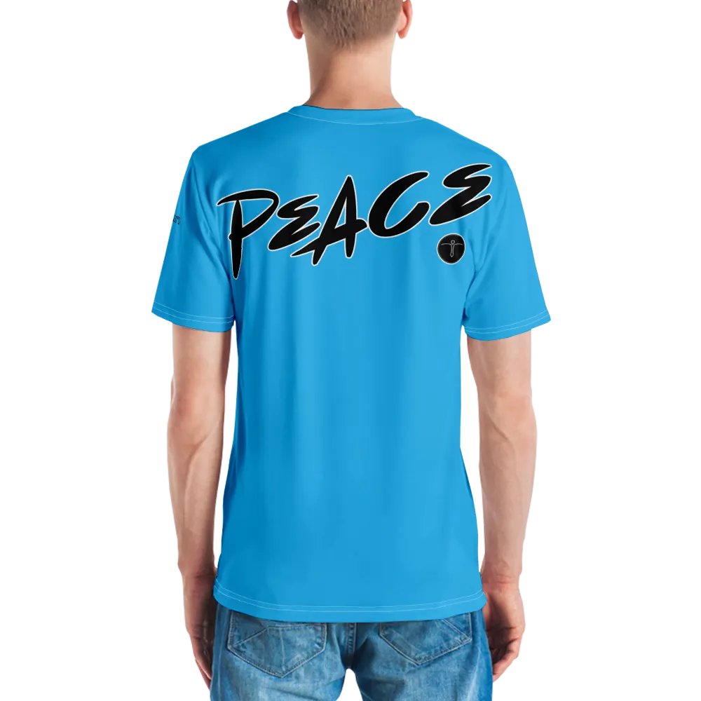 Love & Peace - Blue - Crew Neck T-Shirt product image (2)
