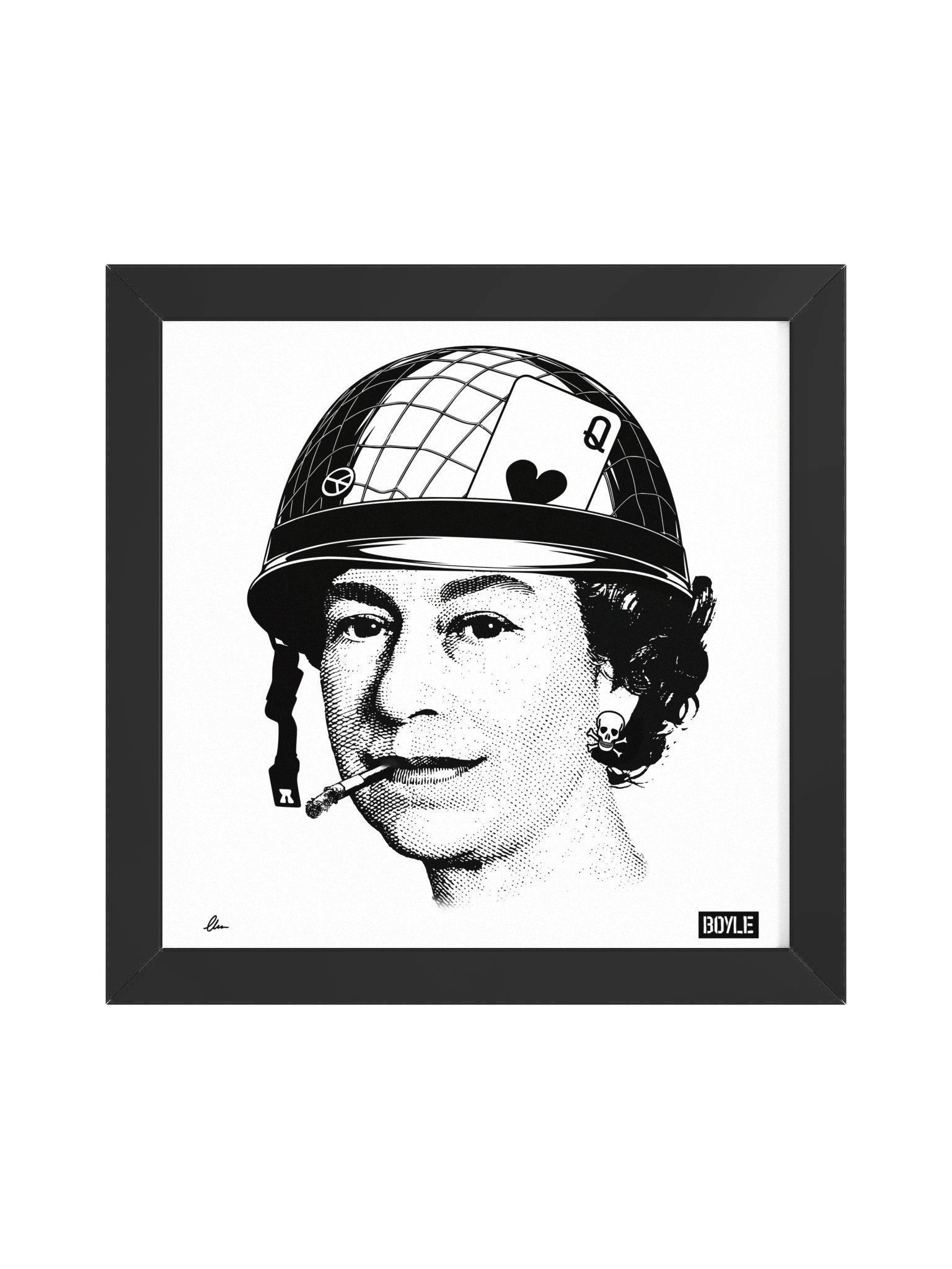 Queen of hearts framed print product image (13)
