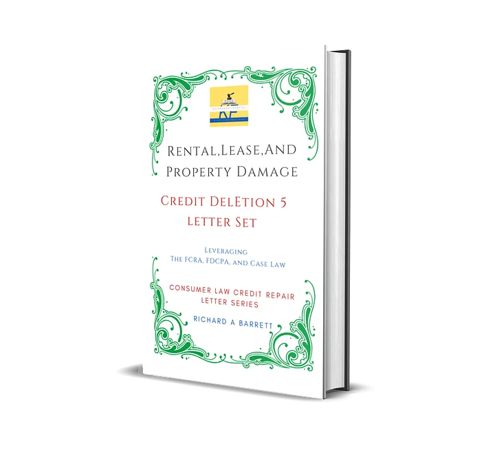 Rental, Lease, And Property Damage Credit Deletion 5 Letters Set product image (1)