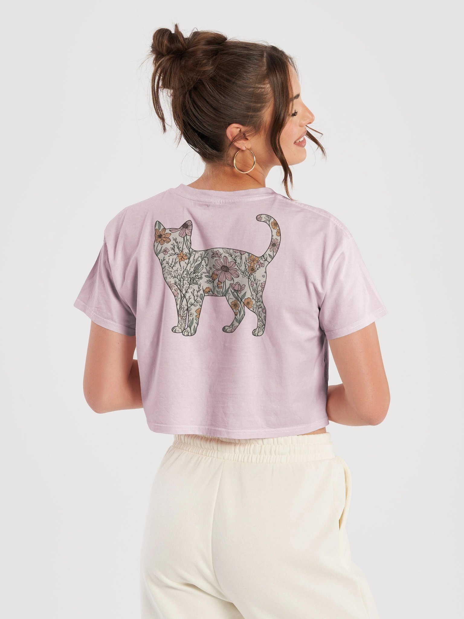 El Dorado Atelier Signature Crop Top (Limited edition) - Floral Cat Design product image (3)