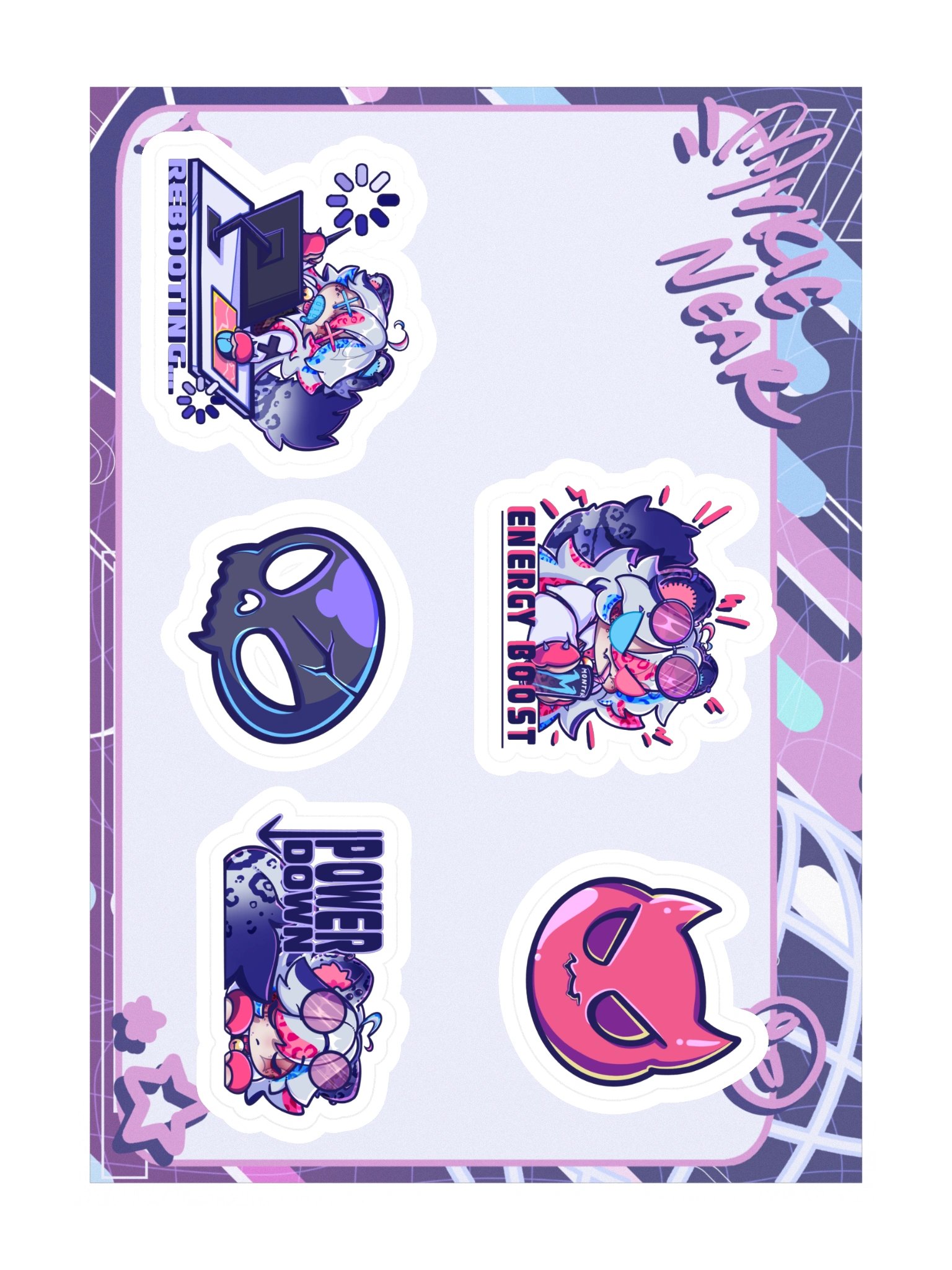 PIXEL PAL STICKER SHEET product image (3)