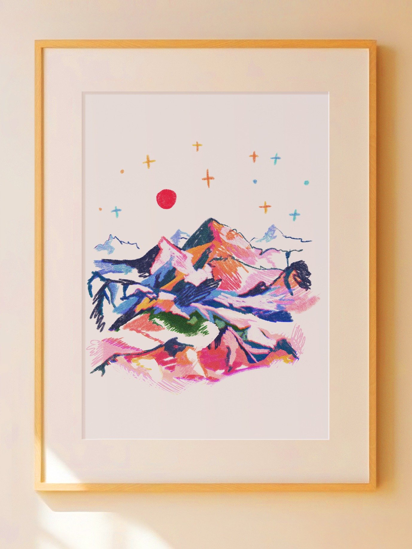 Colorful Mountains Print product image (1)