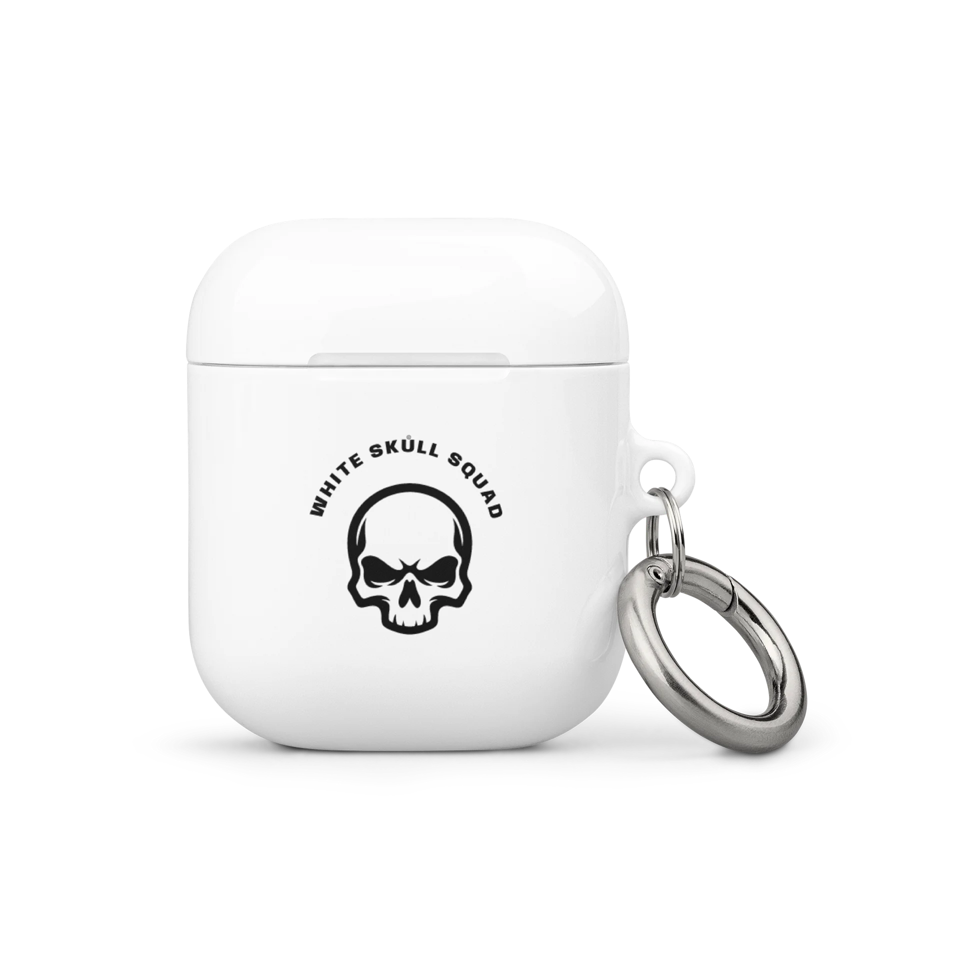 White Skull Squad AirPods product image (1)