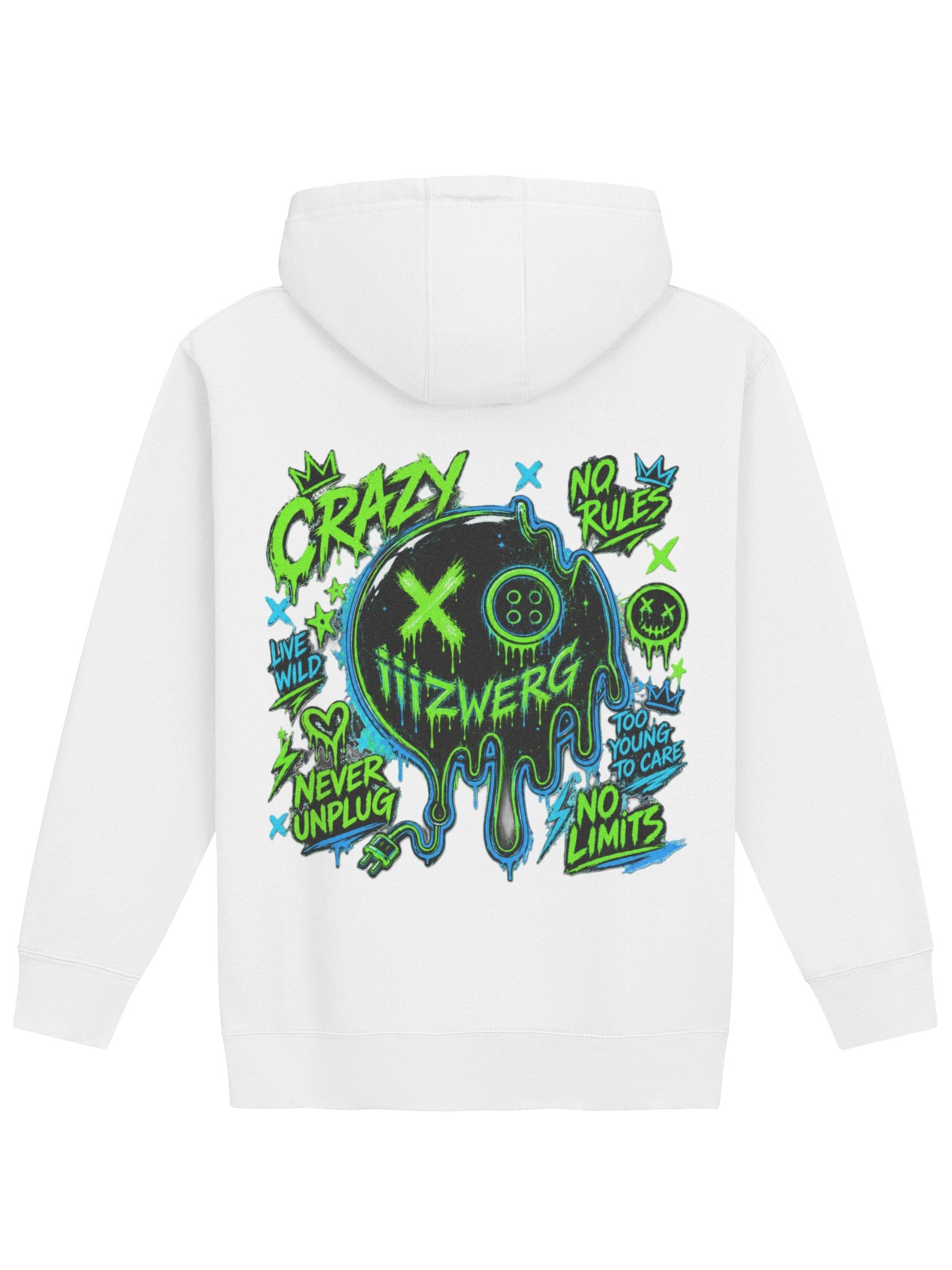 Melted Chaos Hoodie GREEN product image (1)