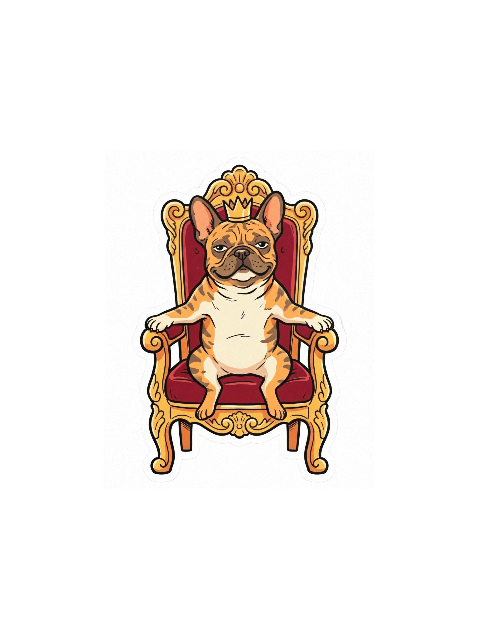 French Bulldog on the Throne Poster product image (5)