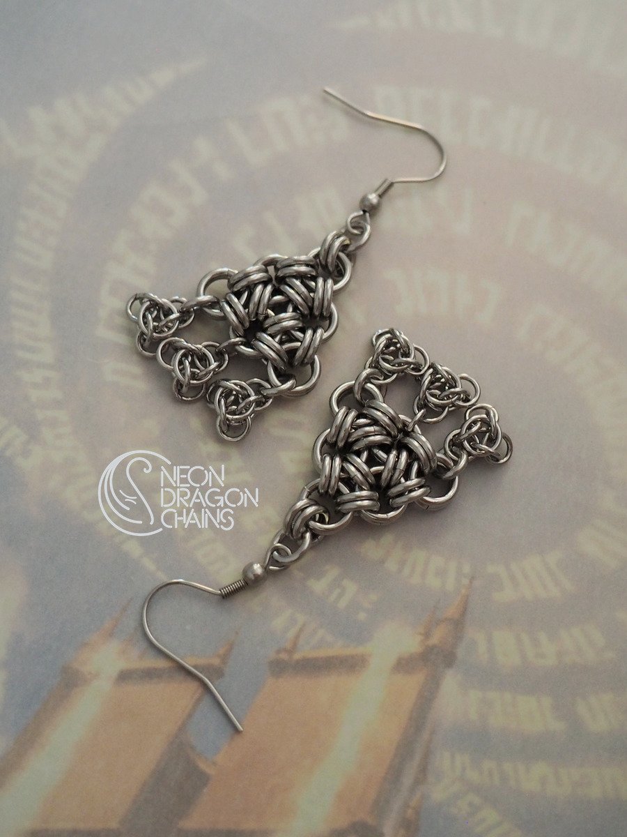 Atomic Triangle Earrings product image (1)