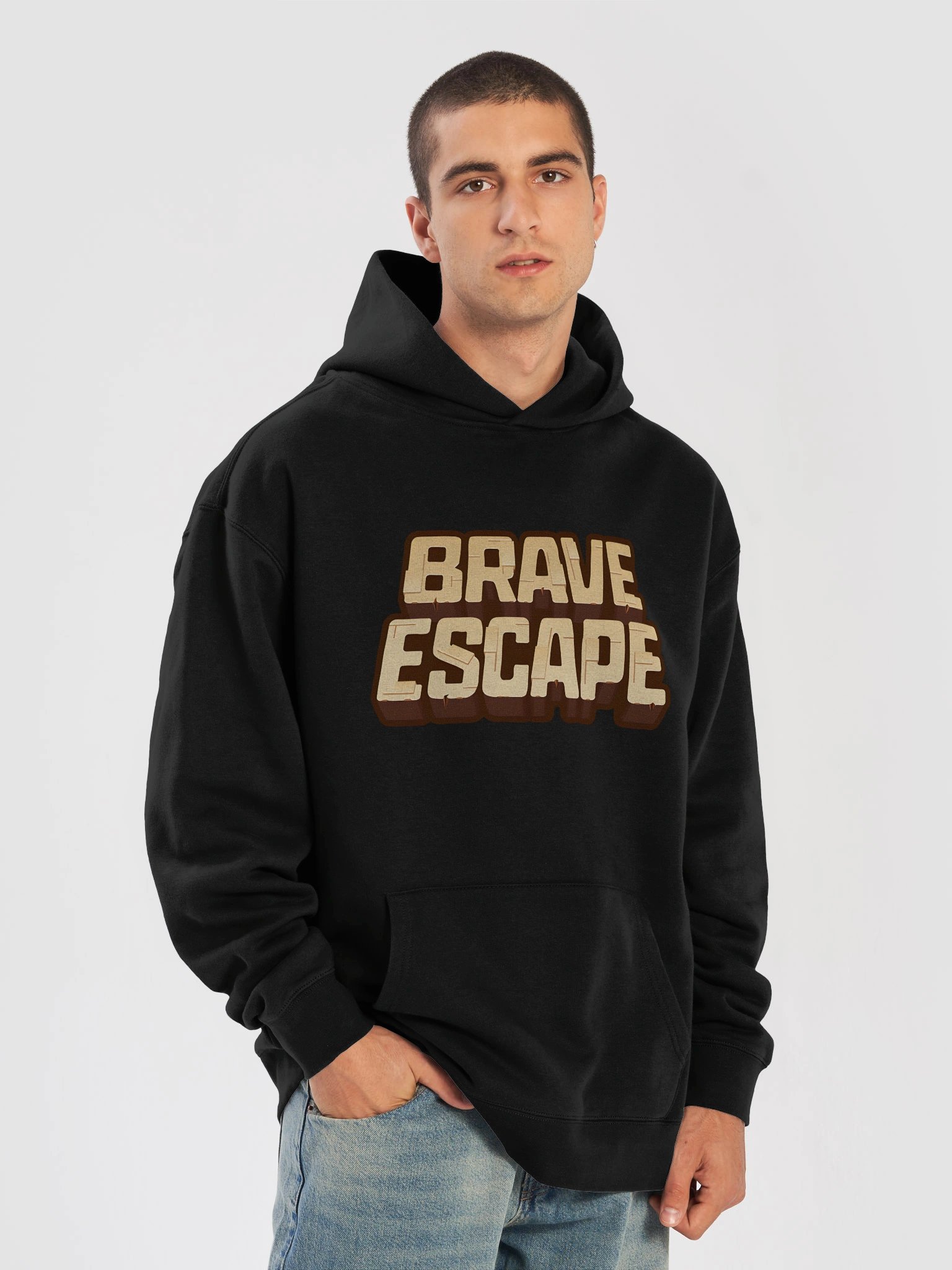 Brave Escape Oversized Hoodie Logo product image (7)