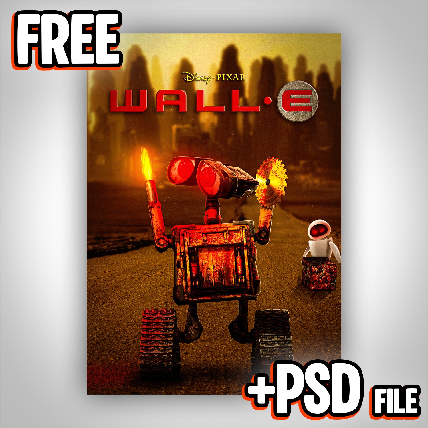 Wall-E Poster & PSD File product image (1)