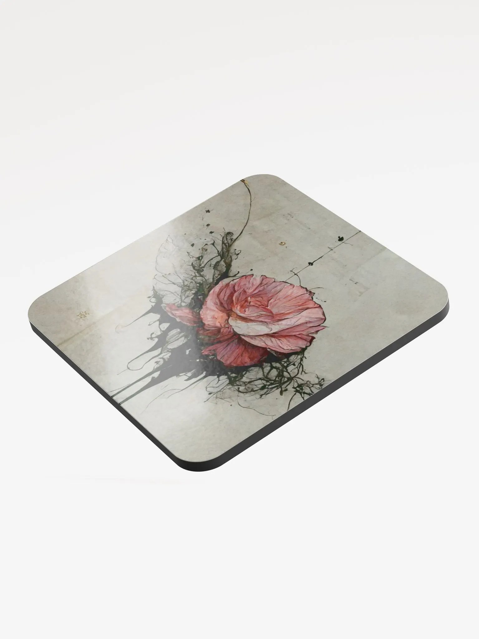 Ink Rose Glossed Coaster product image (3)