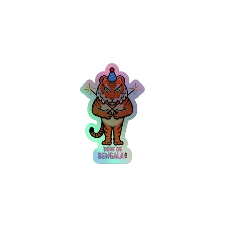 Tigre de Bengala - Sticker (Holographic Kiss Cut) product image (1)