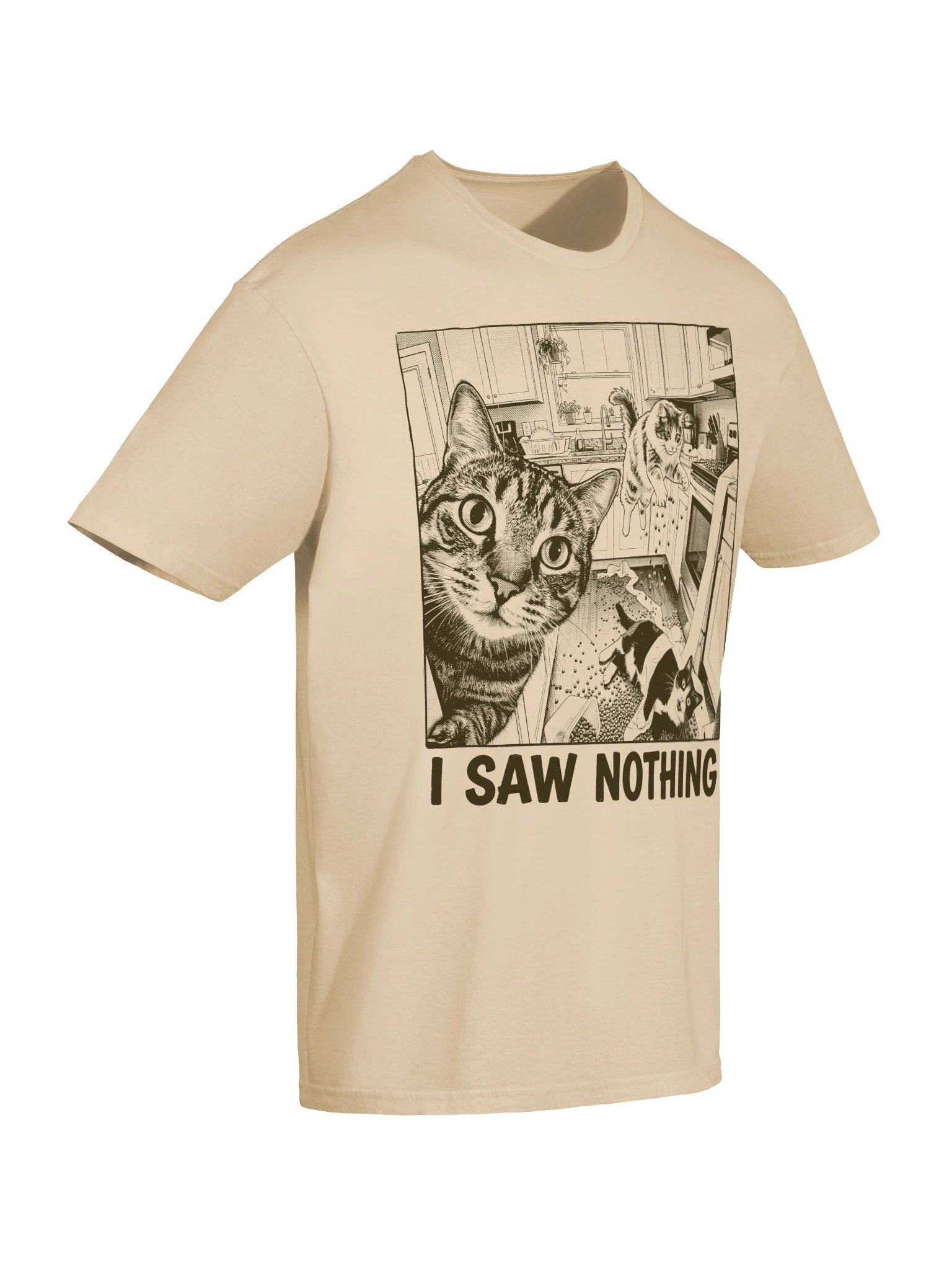 I Saw Nothing Cat T-Shirt product image (35)