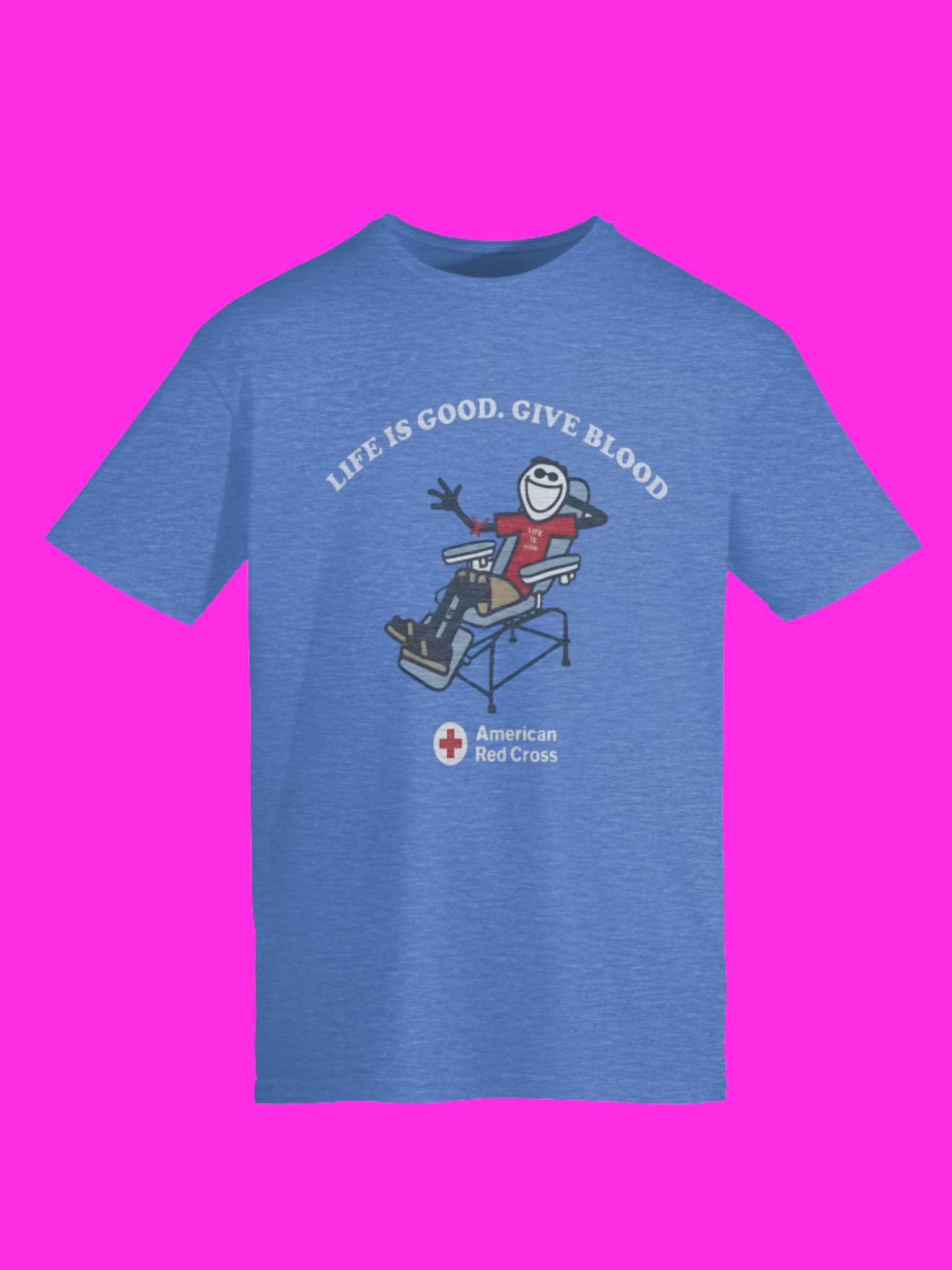 Red Cross Life Is Good Give Blood Shirt product image (115)