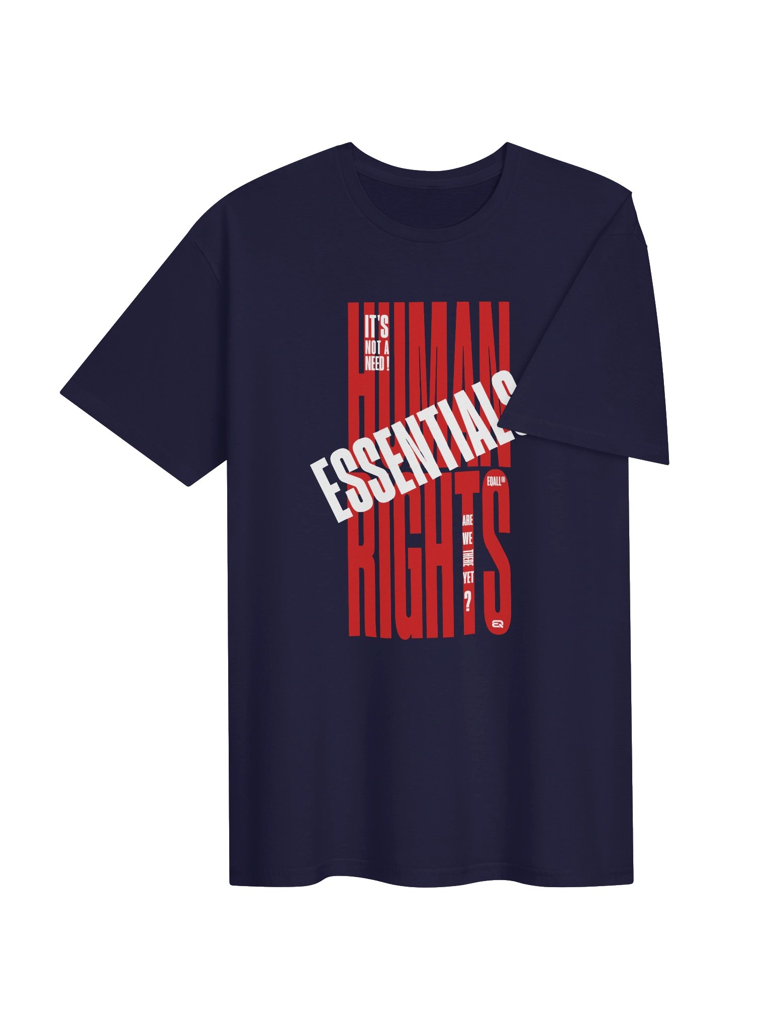 EQALL® Essentials Human Rights Matter Unisex Soft-Style T-Shirt_Red / White product image (4)