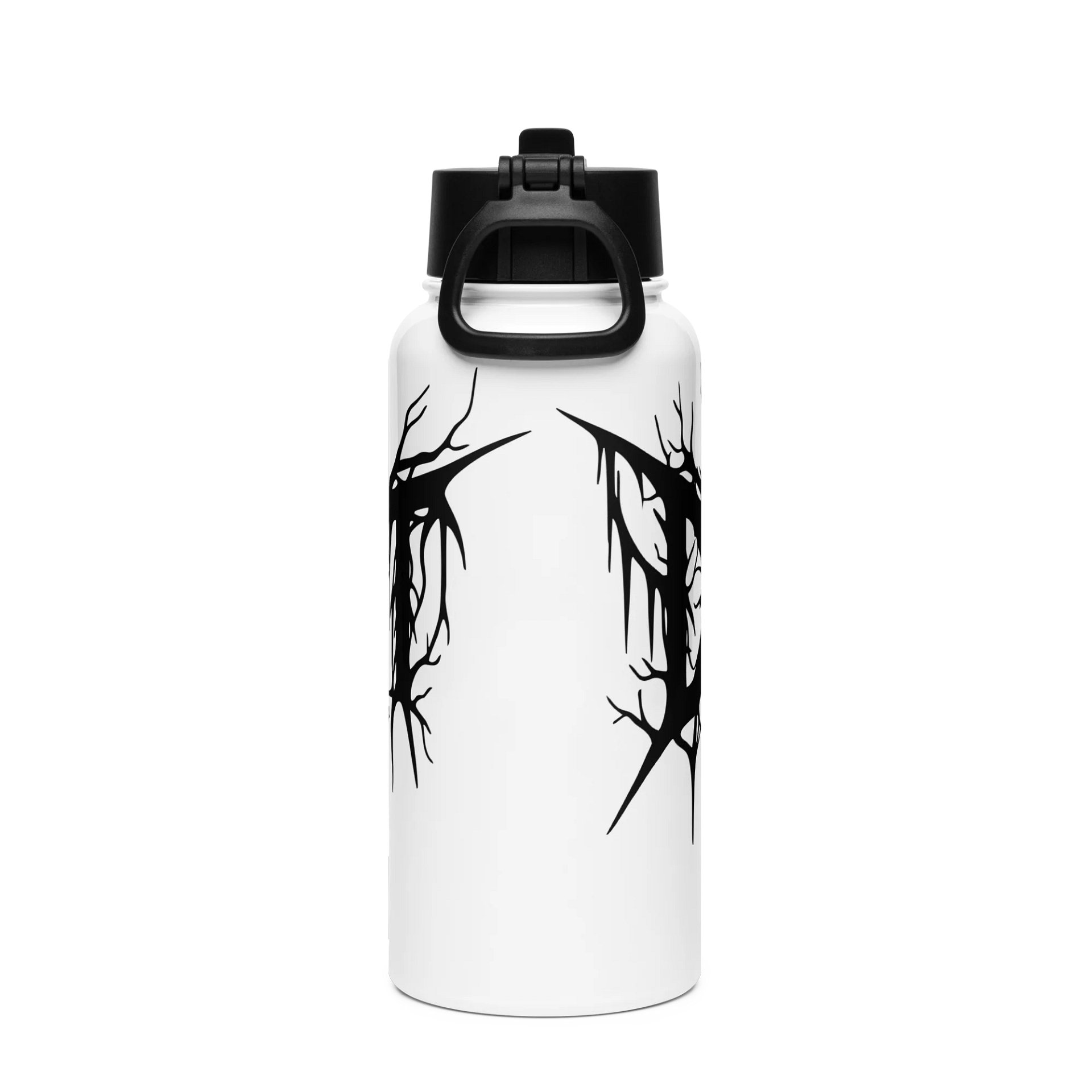 Glossy Black Stainless Steel Water Bottle product image (2)