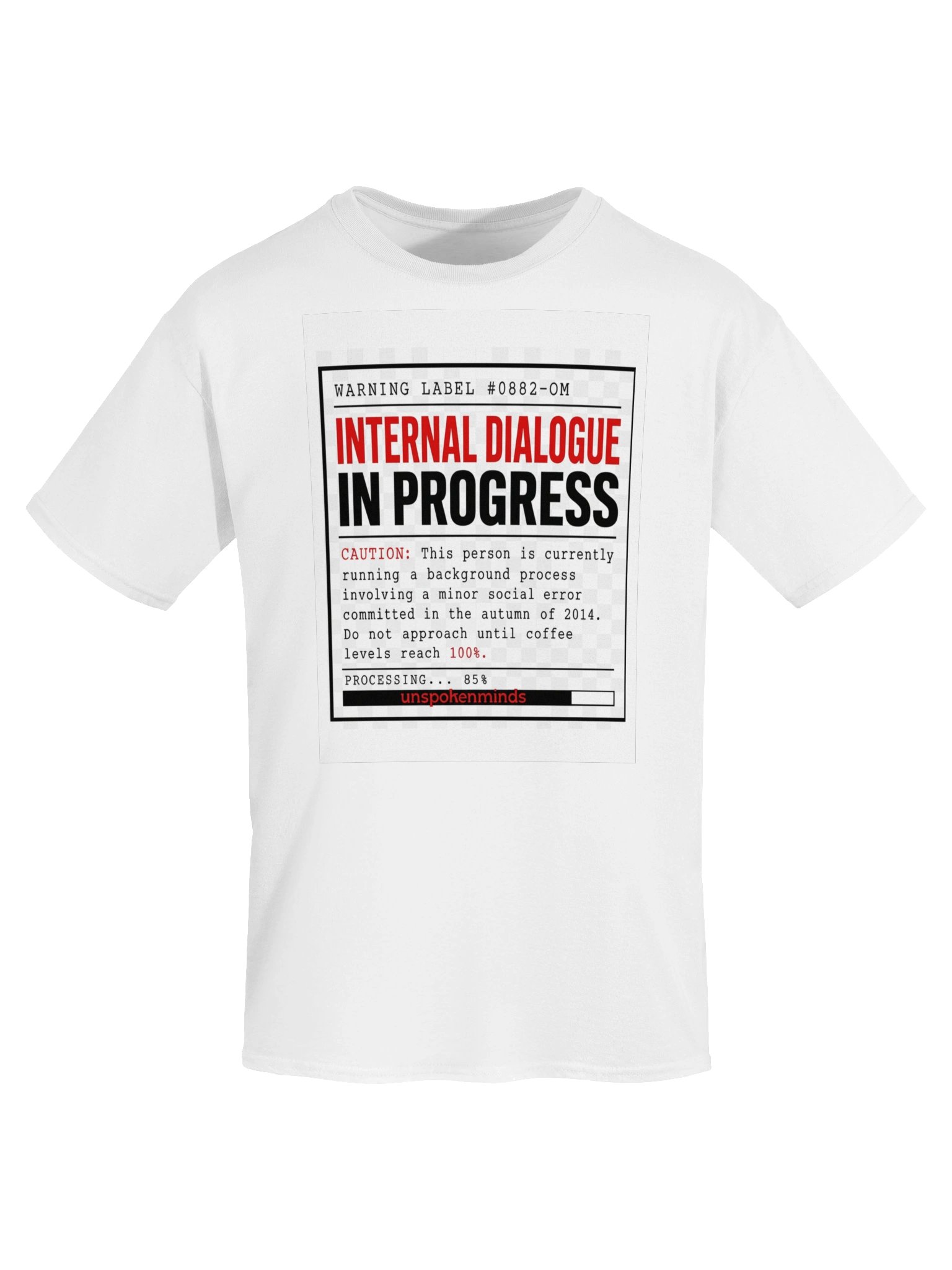 Internal Dialogue Warning Tee product image (5)