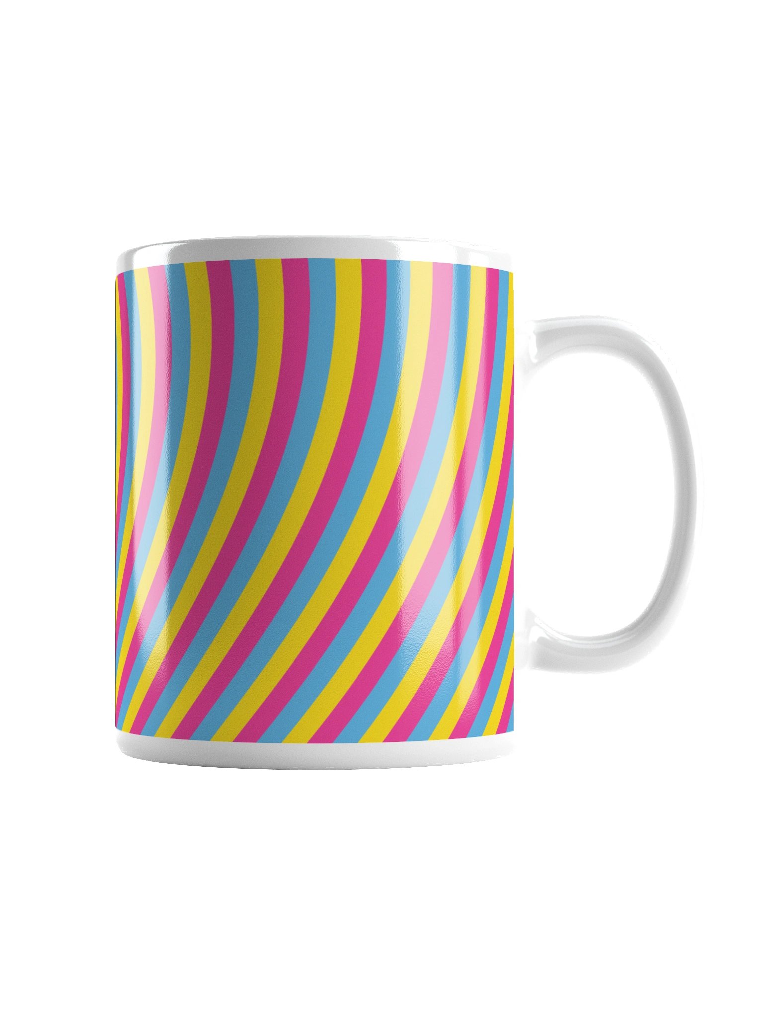 Pansexual Pride Hearts Mug (Right-handed) product image (2)
