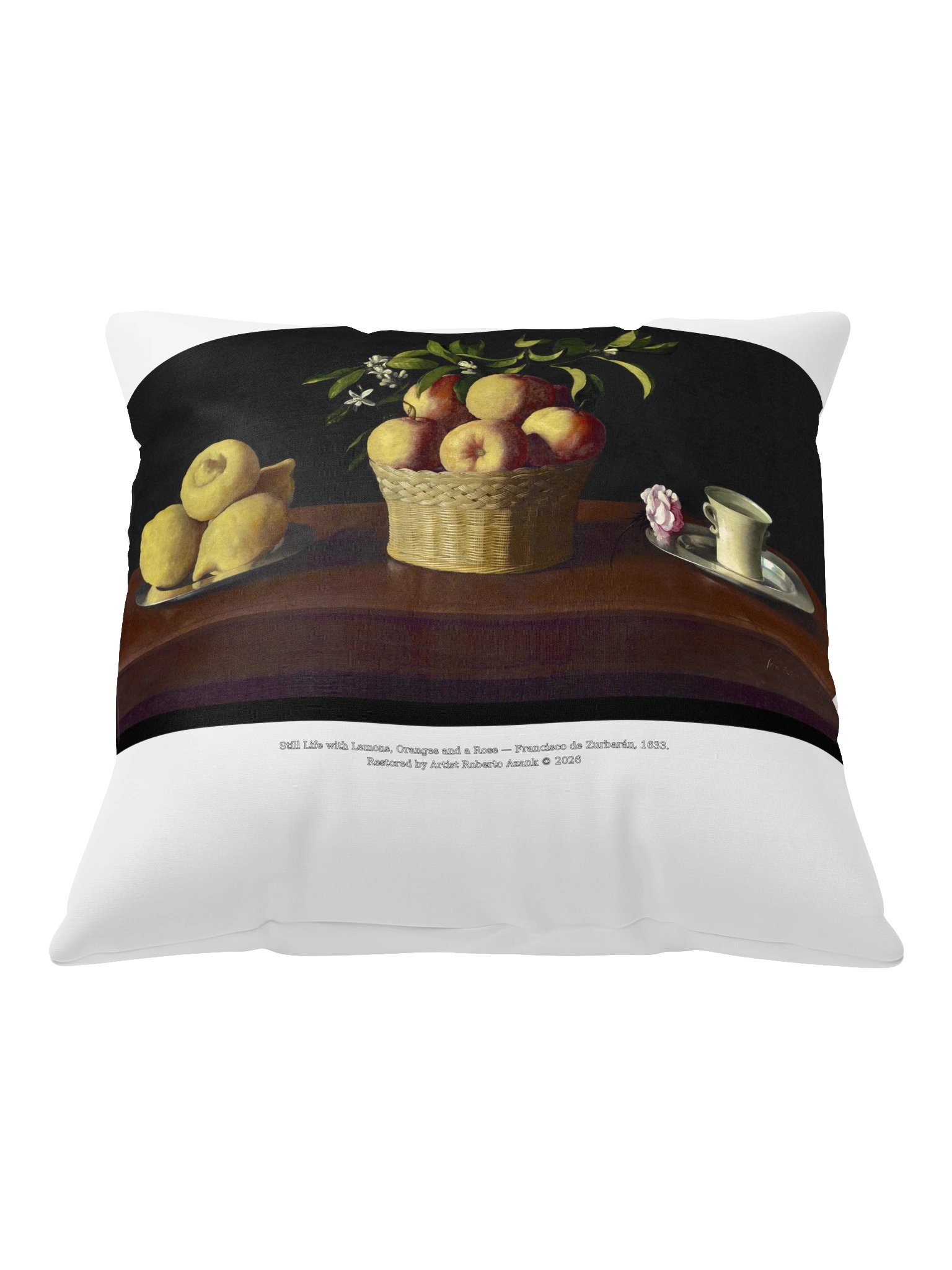 Still Life with Lemons, Oranges and a Rose — Pillow product image (1)