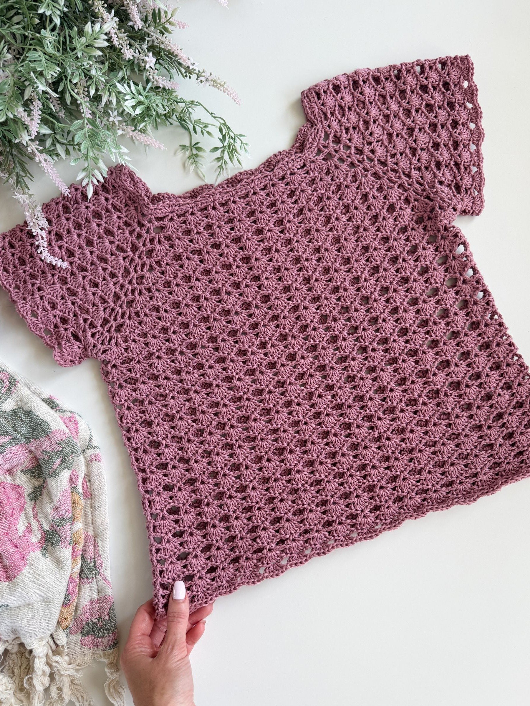 Serena Shell Stitch Top Crochet Pattern product image (4)