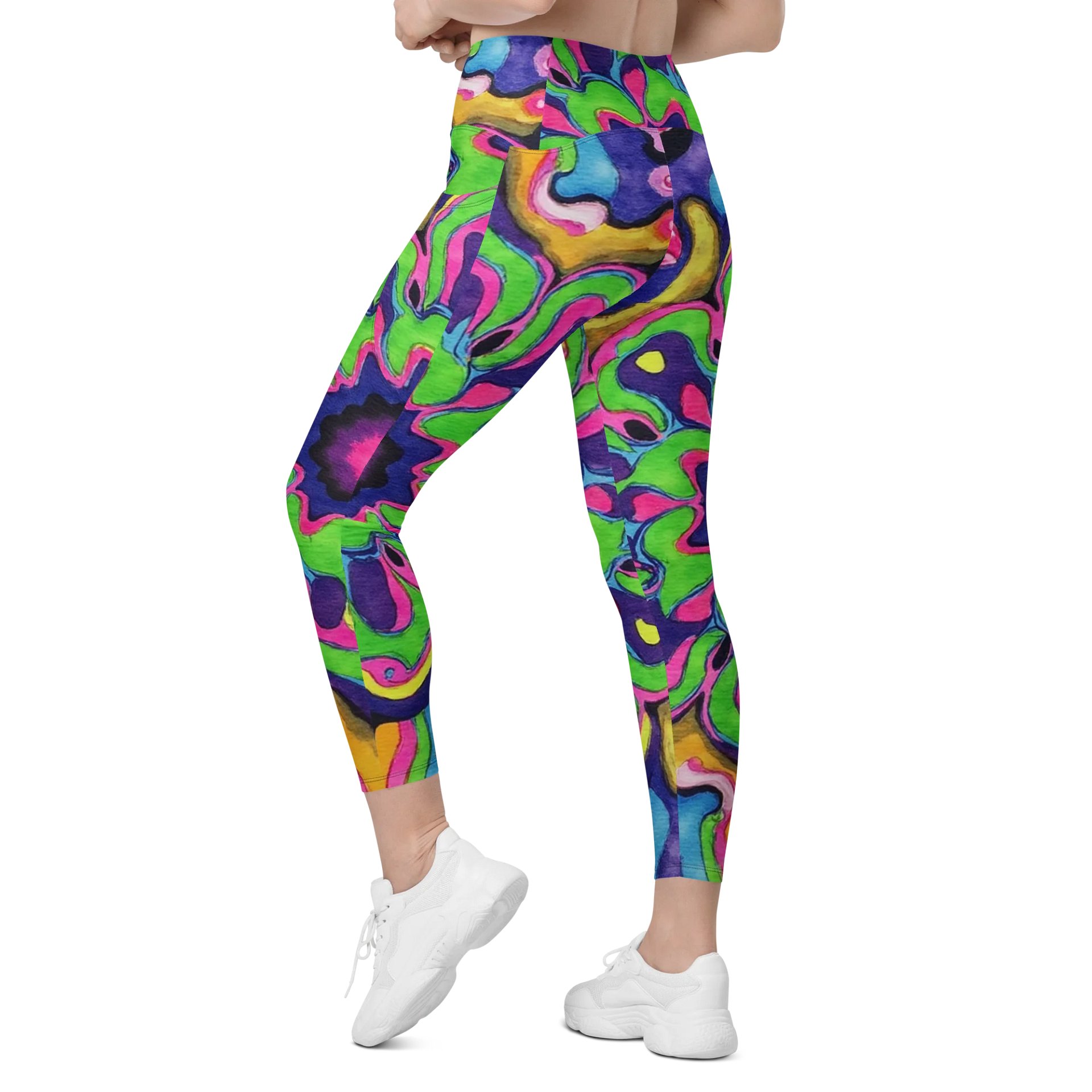 Barry Grady Psychedelic Leggings with Pockets product image (7)