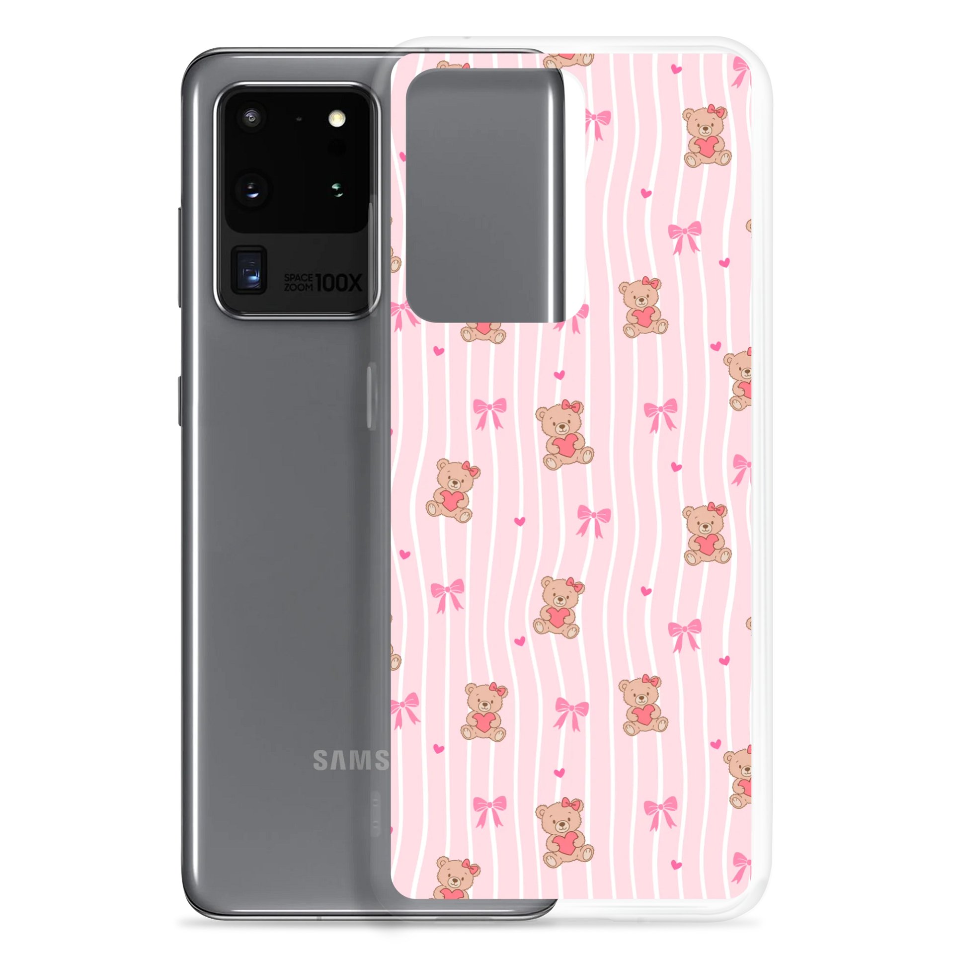Honeybear Coquette Clear Samsung® 20 Plus, 20 FE, 20 Ultra, 20, 21 FE, 21, 21 Plus, 21 Ultra, 22, 22 Plus, 22 Ultra, 23, 23 Ultra, 23 Plus, 24 Plus, 24, 24 Ultra, 25 Plus, 25 Ultra, 25 Cases. product image (2)