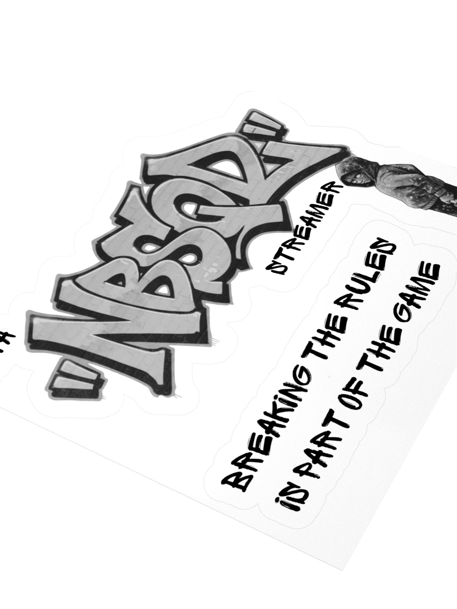 Noobsquad “NBSQD Graffiti – Break The Rules, It’s Part of The Game” Stickers product image (10)