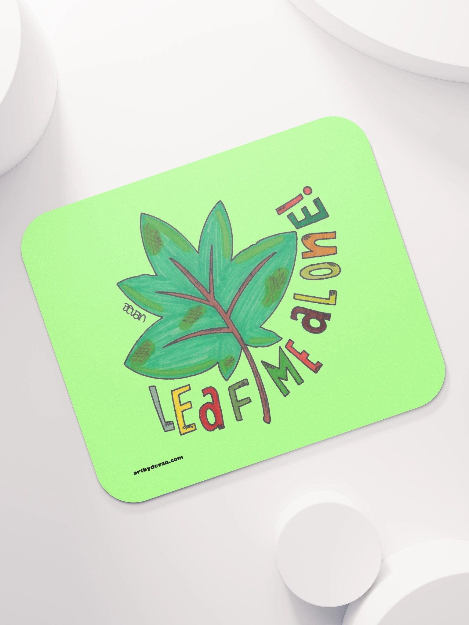 Leaf Me Alone Mousepad product image (7)