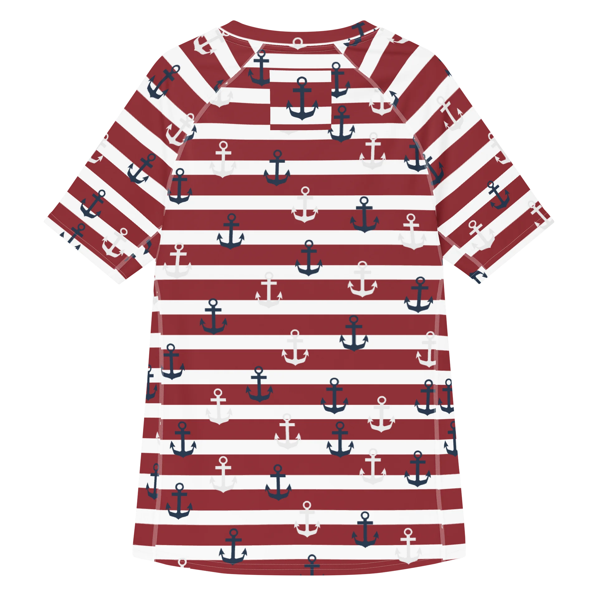 Trendy Men's Rash Guard with Nautical Anchor Design product image (2)