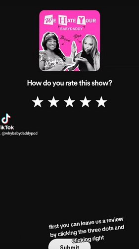 Quick tutorial on how to engage with our podcast on Spotify 🤗✨️

Follow 👉🏾 @whybabydaddypod 👈🏾 
New Episodes Every Wednesday!...