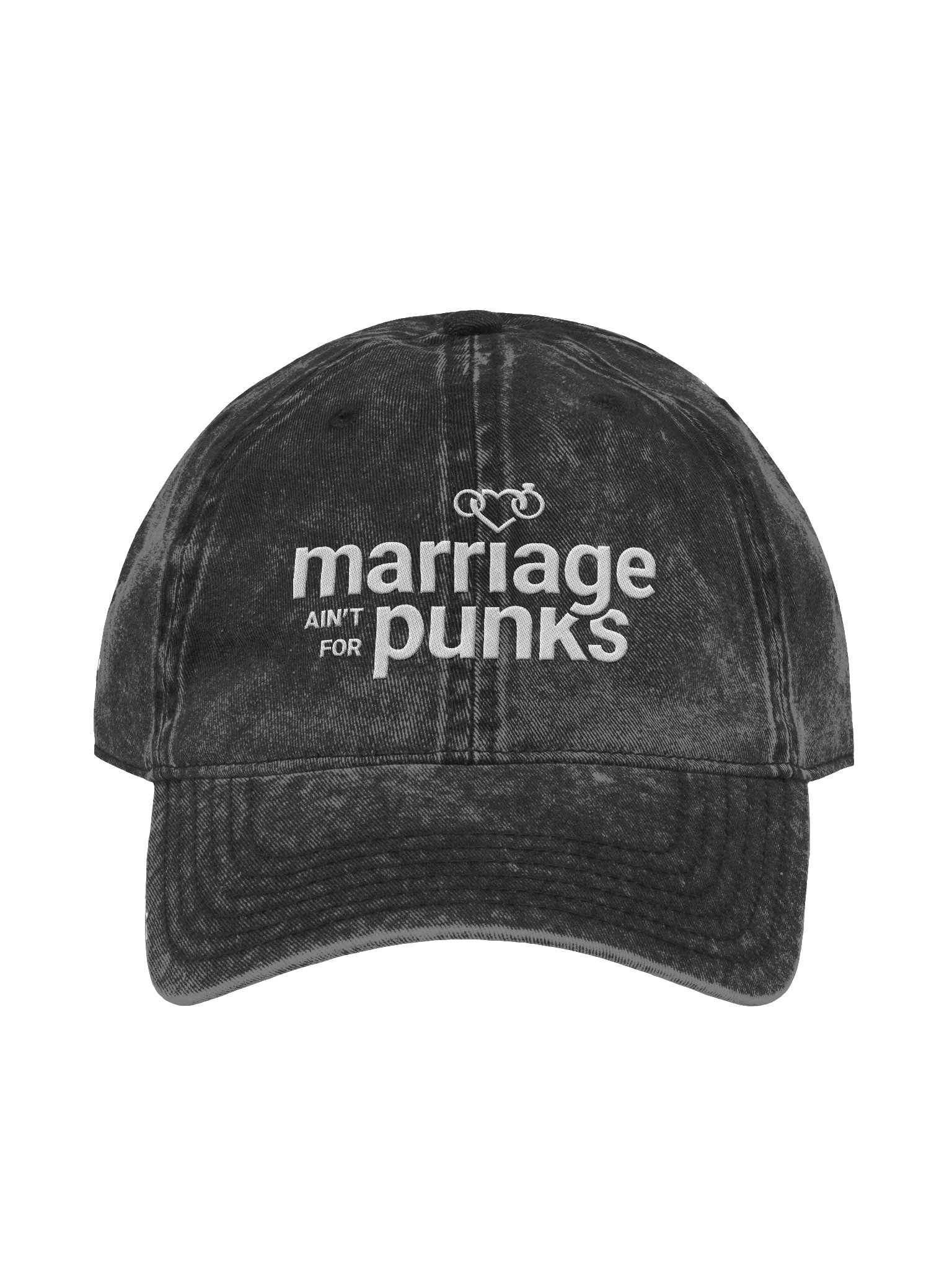 Black Vintage Marriage Ain't For Punks Dad Hat product image (1)