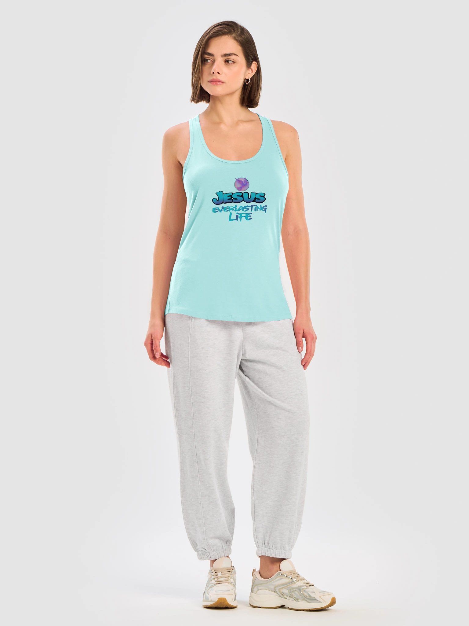 Jesus Everlasting Life Premium Sport Top product image (2)