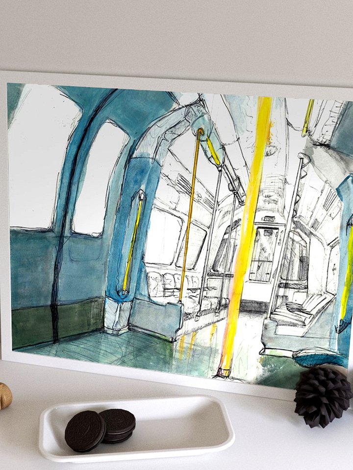 London Underground Jubilee line - A3 Print product image (2)