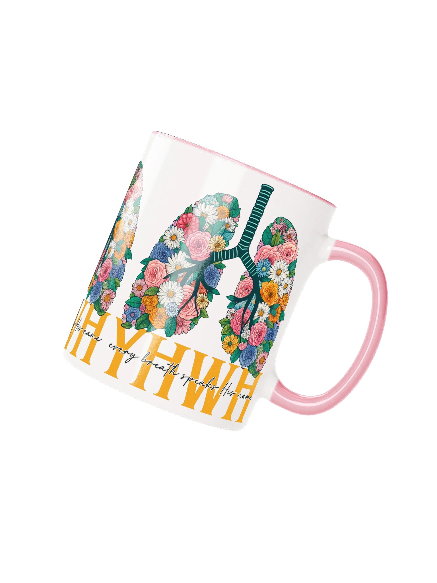YHWH Floral Color Lined Mug product image (2)