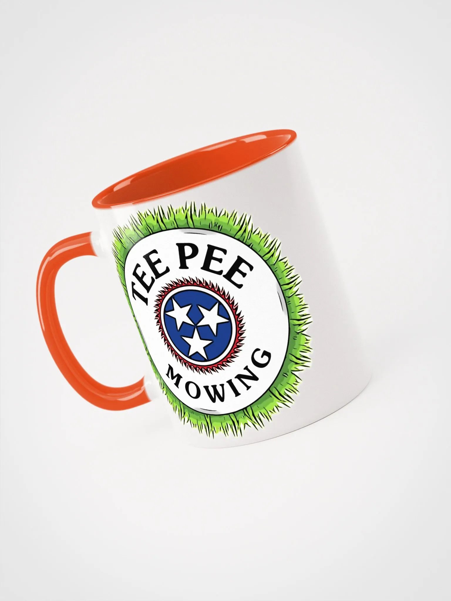 Tee Pee Mowing Coffee Cup Old Logo product image (3)