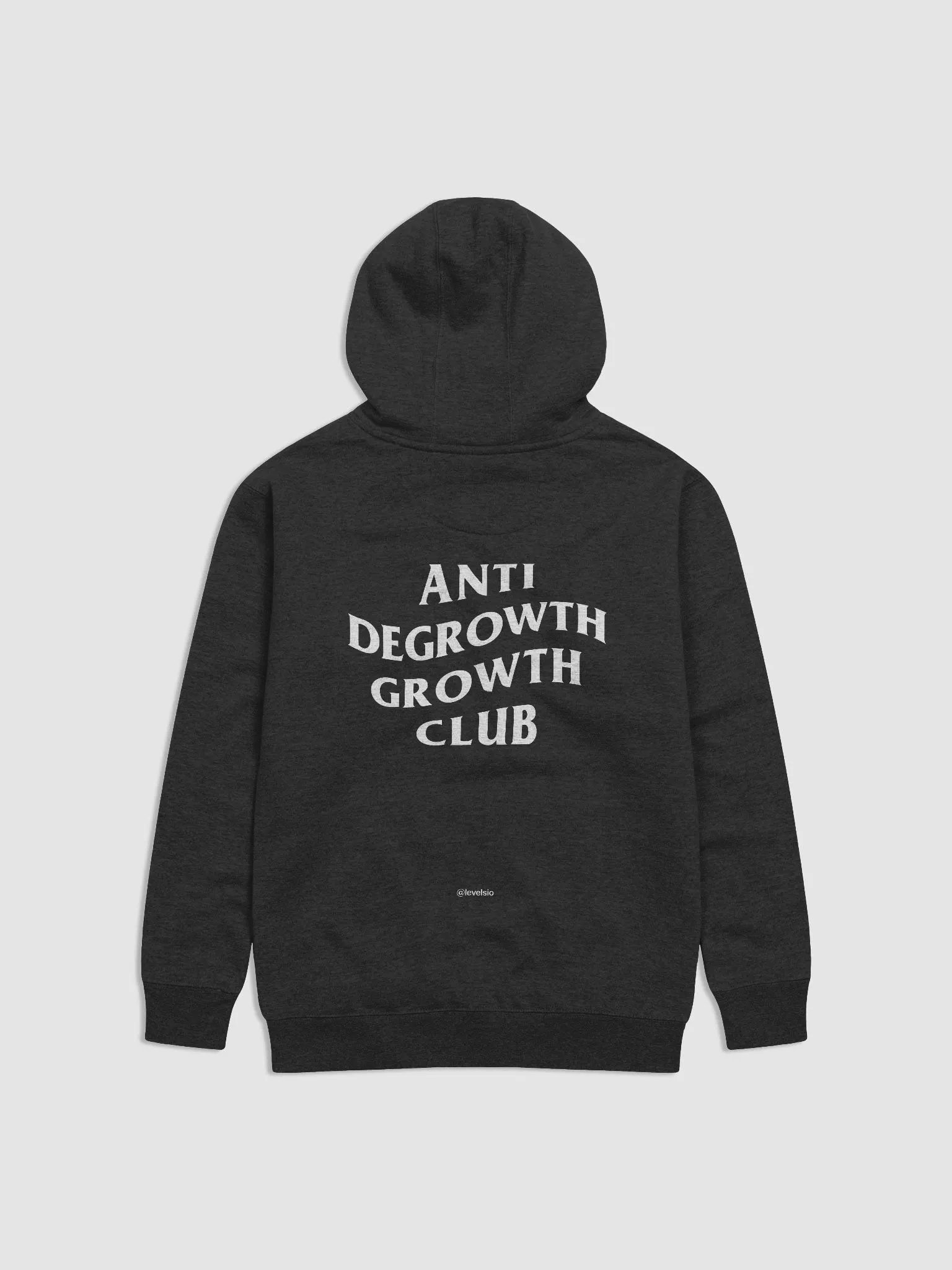 anti degrowth growth club hoodie - 65% soft cotton product image (4)