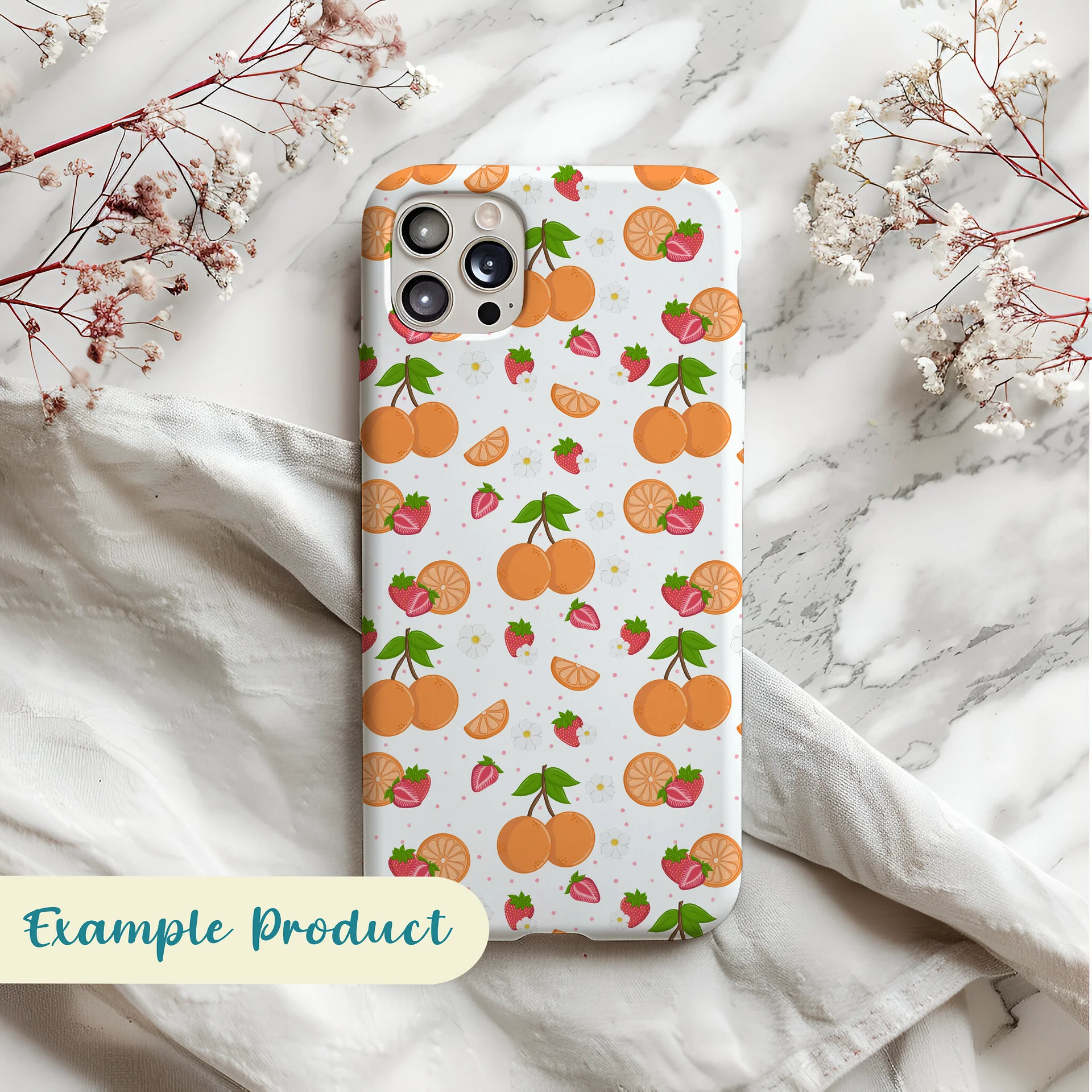 Strawberries & Oranges Seamless Pattern product image (3)