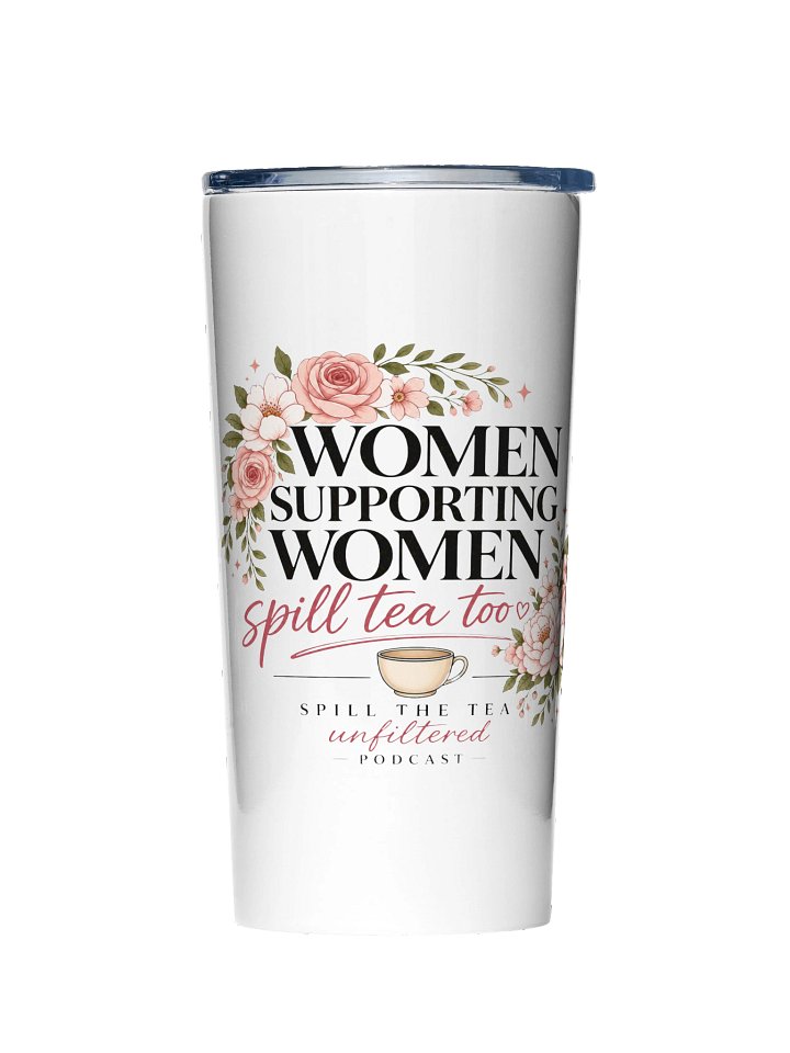Spill the Tea Unfiltered Floral Tumbler product image (1)