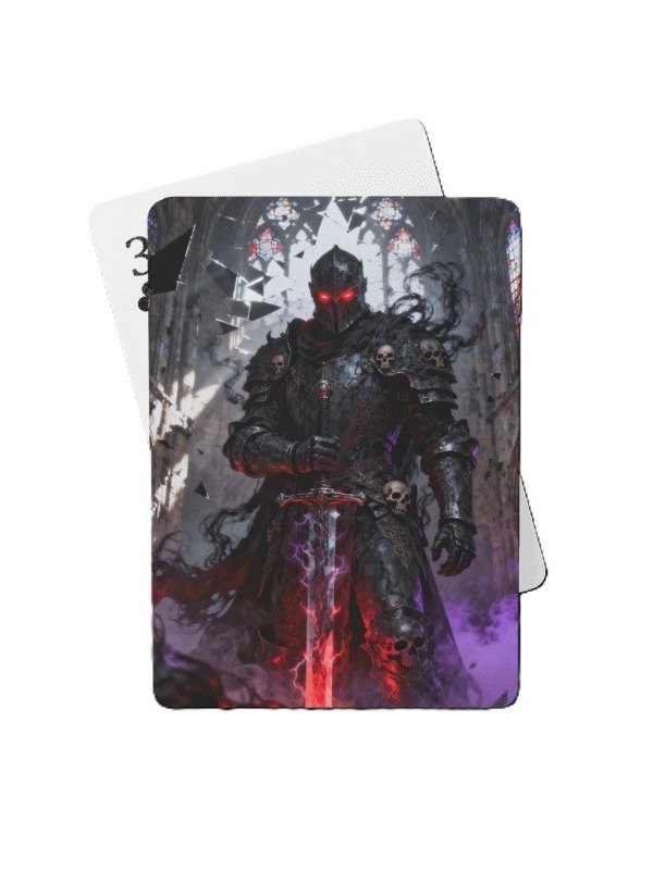 Dark Fantasy Knight Premium Playing Cards - Gothic Gaming Deck product image (1)