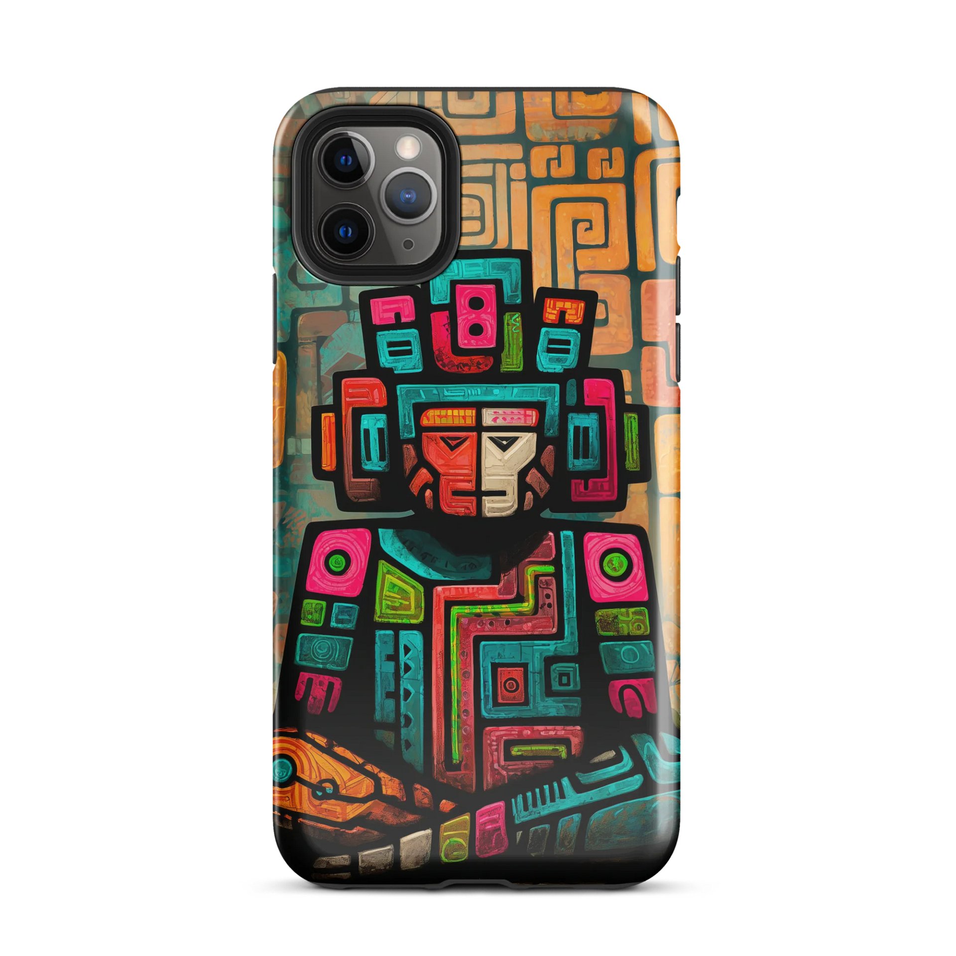 Glyph Sentinel – Mayan Warrior iPhone Case product image (2)