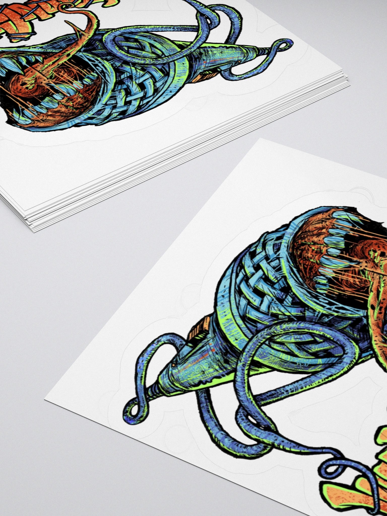 Zombie Microphone Sticker product image (10)
